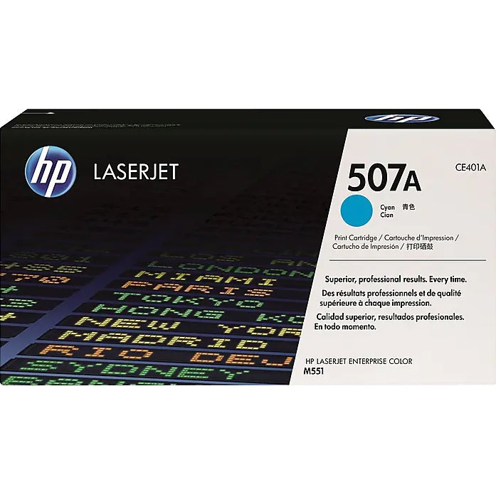 HP 507A CE401A Cyan Standard Yield Toner Cartridge