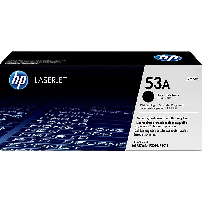 HP 53A Q7553A Black Standard Toner Cartridge