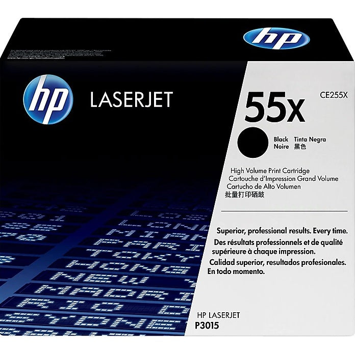 HP 55X CE255X Black High Yield Toner Cartridge