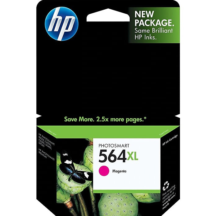 HP 564XL CB324WN#140 Magenta High Yield Ink Cartridge