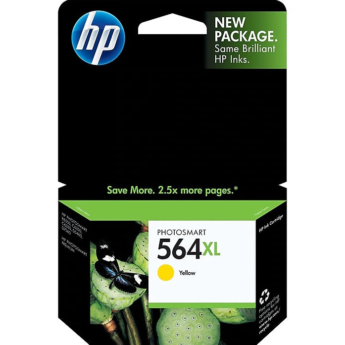 HP 564XL CB325WN#140 Yellow High Yield Ink Cartridge