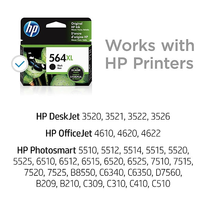 HP 564XL CN684WN#140 Black High Yield Ink Cartridge