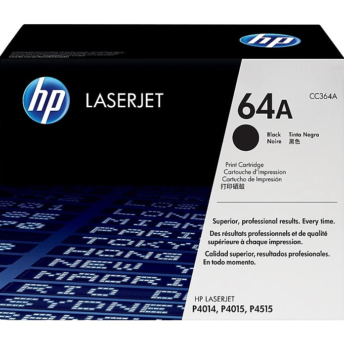 HP 64A Black CC364A Standard Yield Toner Cartridge