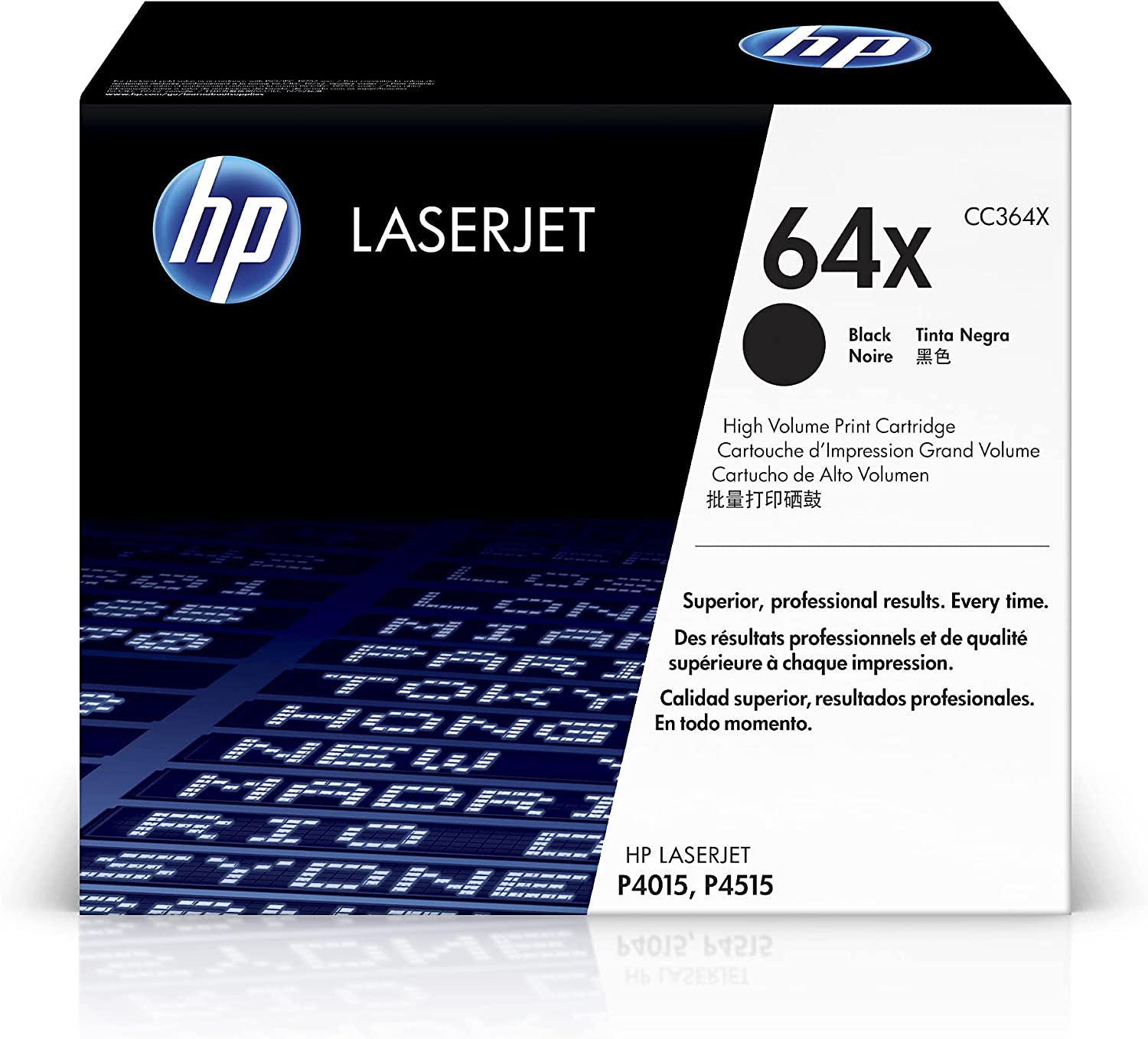 HP 64X CC364X Black, High Yield Toner Cartridge