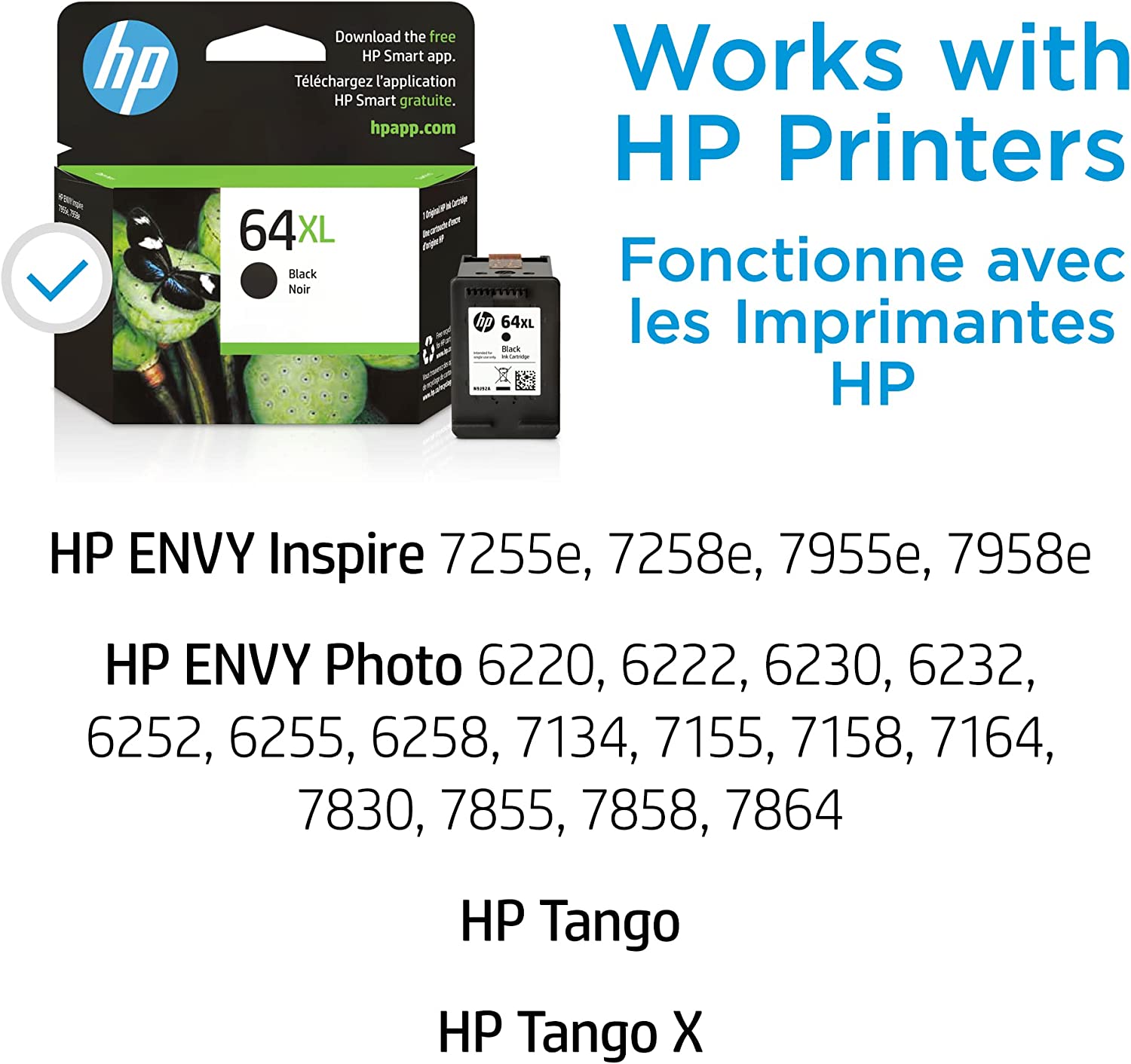 HP 64XL N9J92AN#140 Black High Yield Ink Cartridge