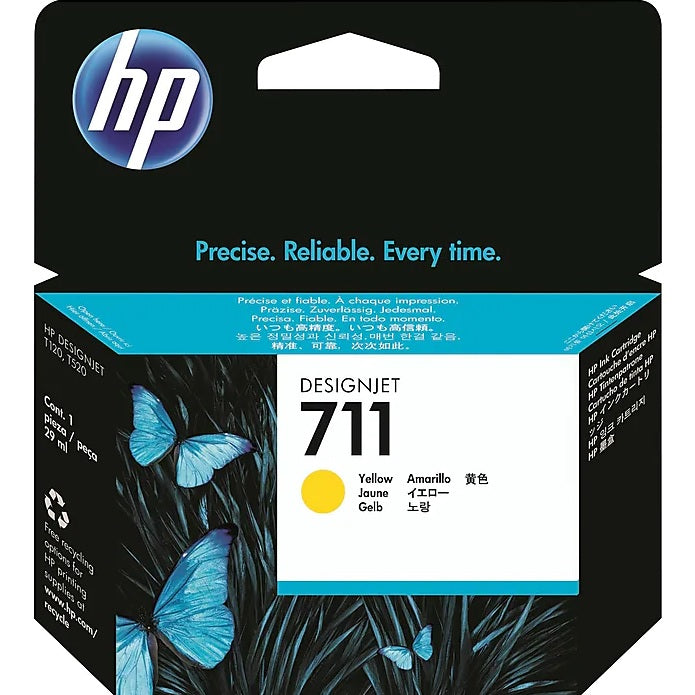 HP 711 CZ132A Yellow Standard Yield Ink Cartridge