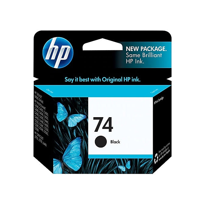 HP 74 CB335WN#140 Black Standard Yield Ink Cartridge