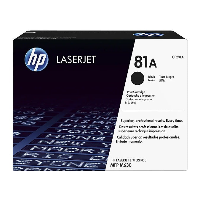 HP 81A CF281A Black Standard Yield Toner Cartridge