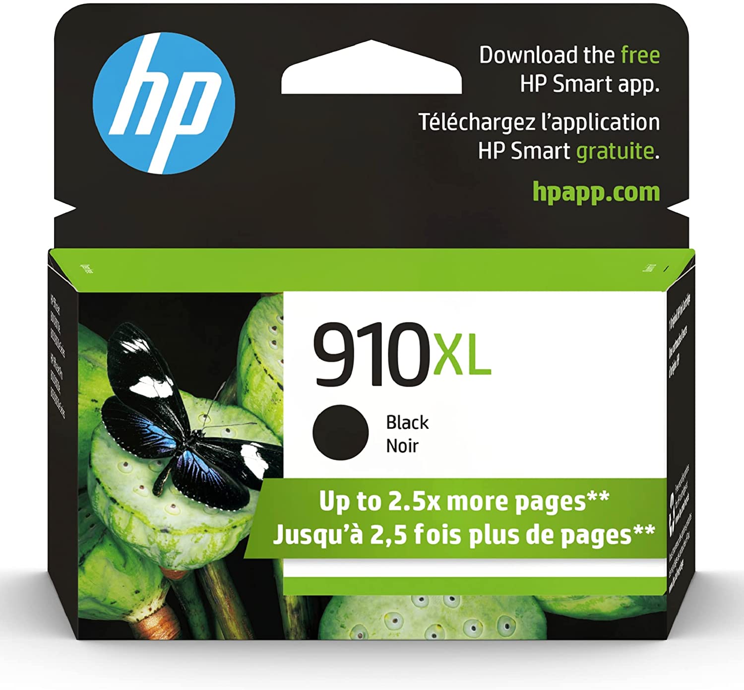 HP 910XL 3YL65AN#140 Black High Yield Ink Cartridge - 2 Each