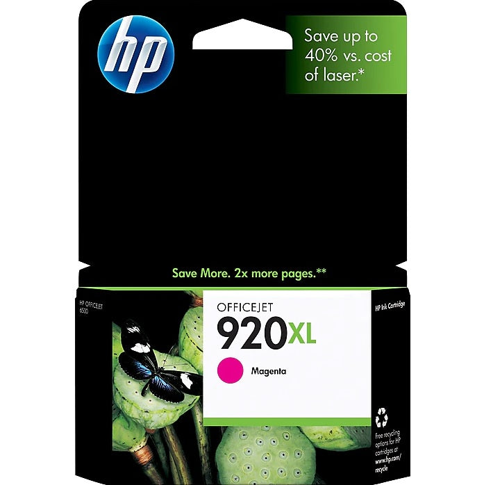 HP 920XL CD973AN#140 Magenta High Yield Ink Cartridge