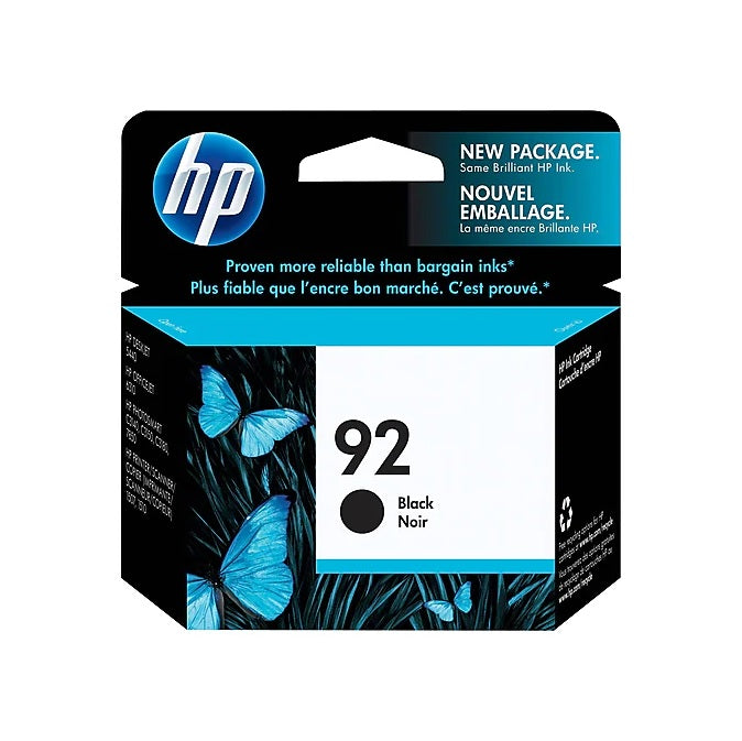 HP 92 C9362WN#140 Black Standard Yield Ink Cartridge