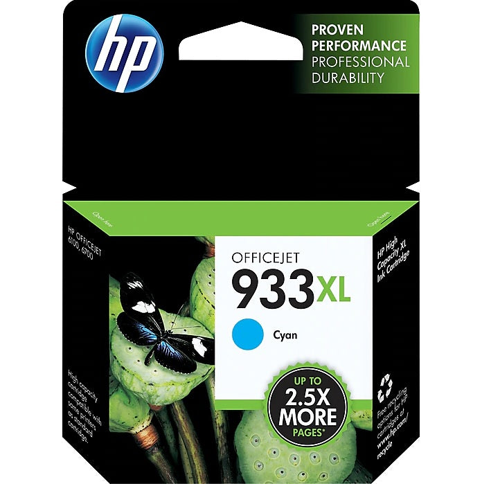 HP 933XL CN054AN#140 Cyan High Yield Ink Cartridge