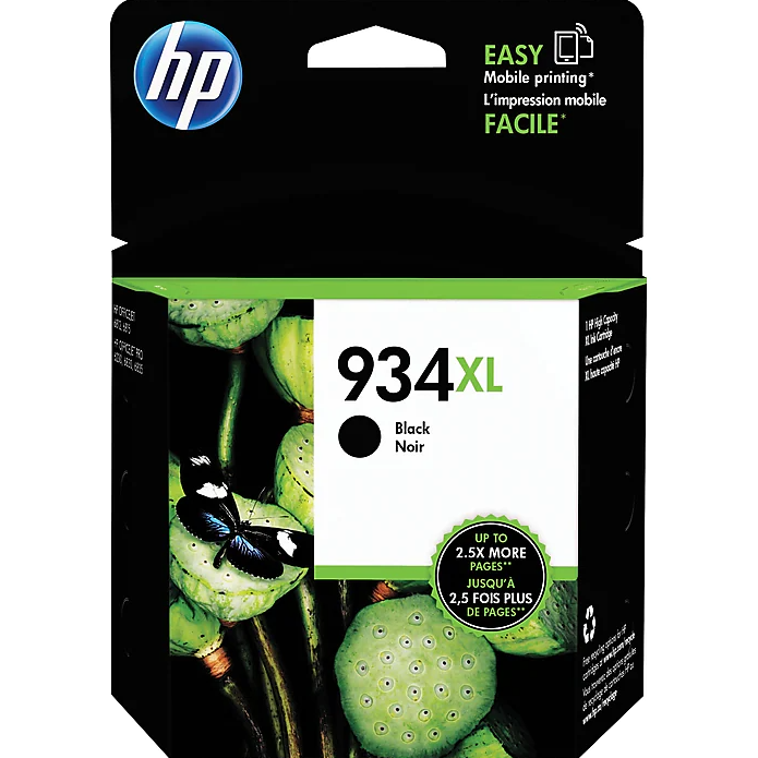HP 934XL C2P23AN#140 Black High Yield Ink Cartridge