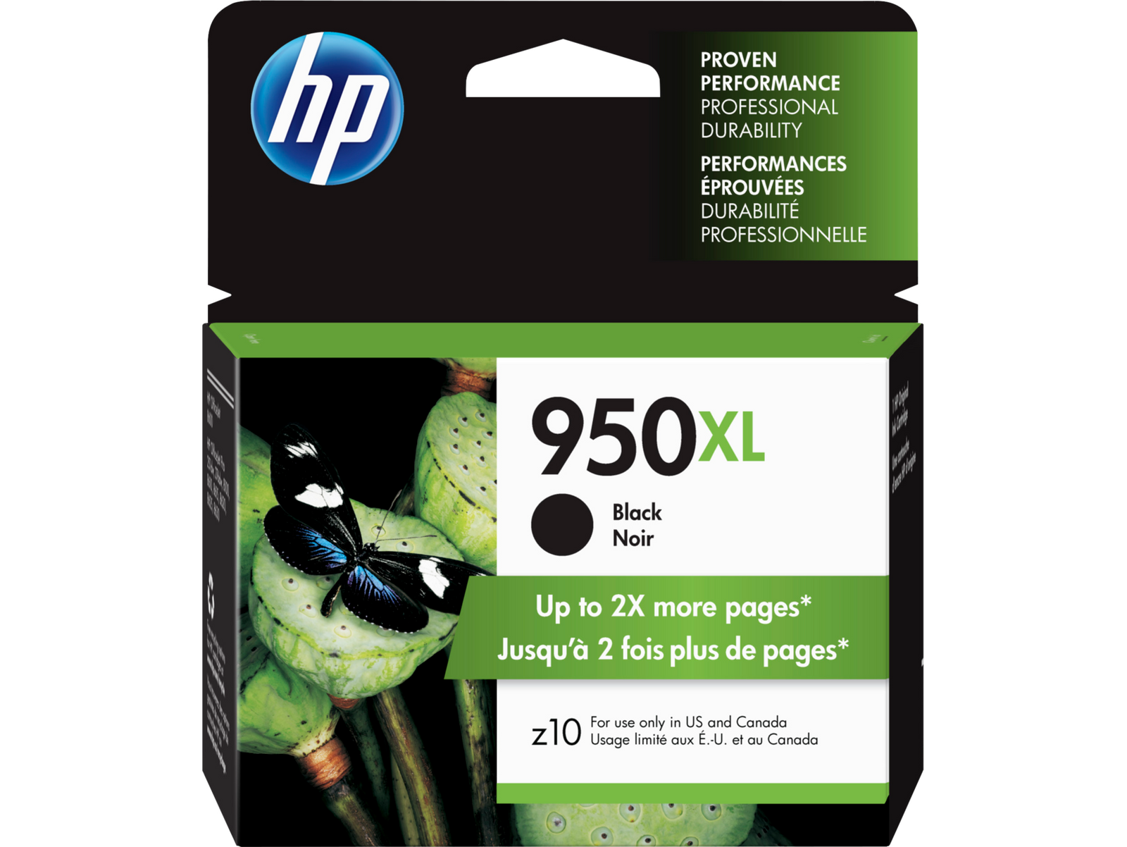 HP 950XL CN045AN#140 Black High Yield Ink Cartridge - 2 Each