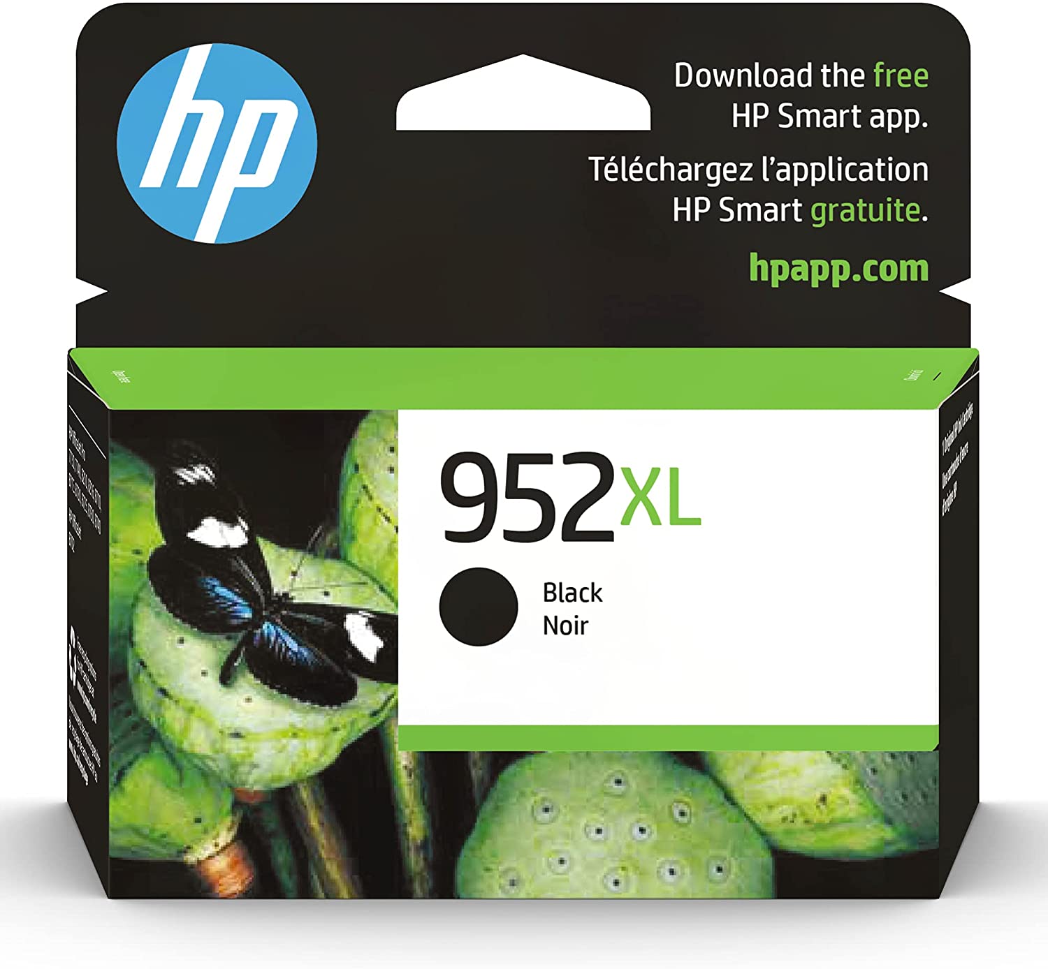 HP 952XL F6U19AN#140 Black High Yield Ink Cartridge - 2 Each
