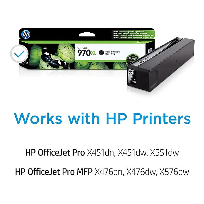 HP 970XL CN625AM Black High Yield Ink Cartridge