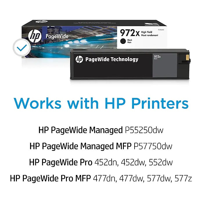 HP 972X F6T84AN Black High Yield Ink Cartridge
