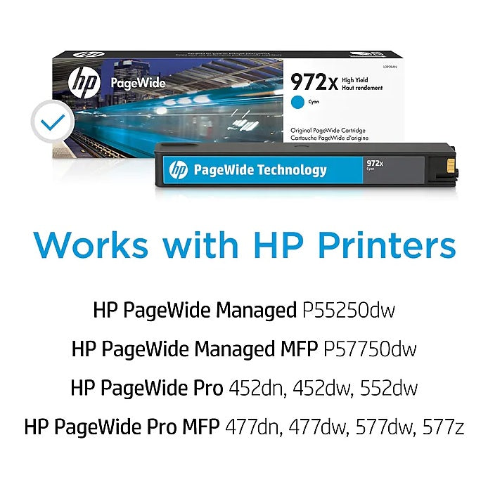 HP 972X L0R98AN Cyan High Yield Ink Cartridge