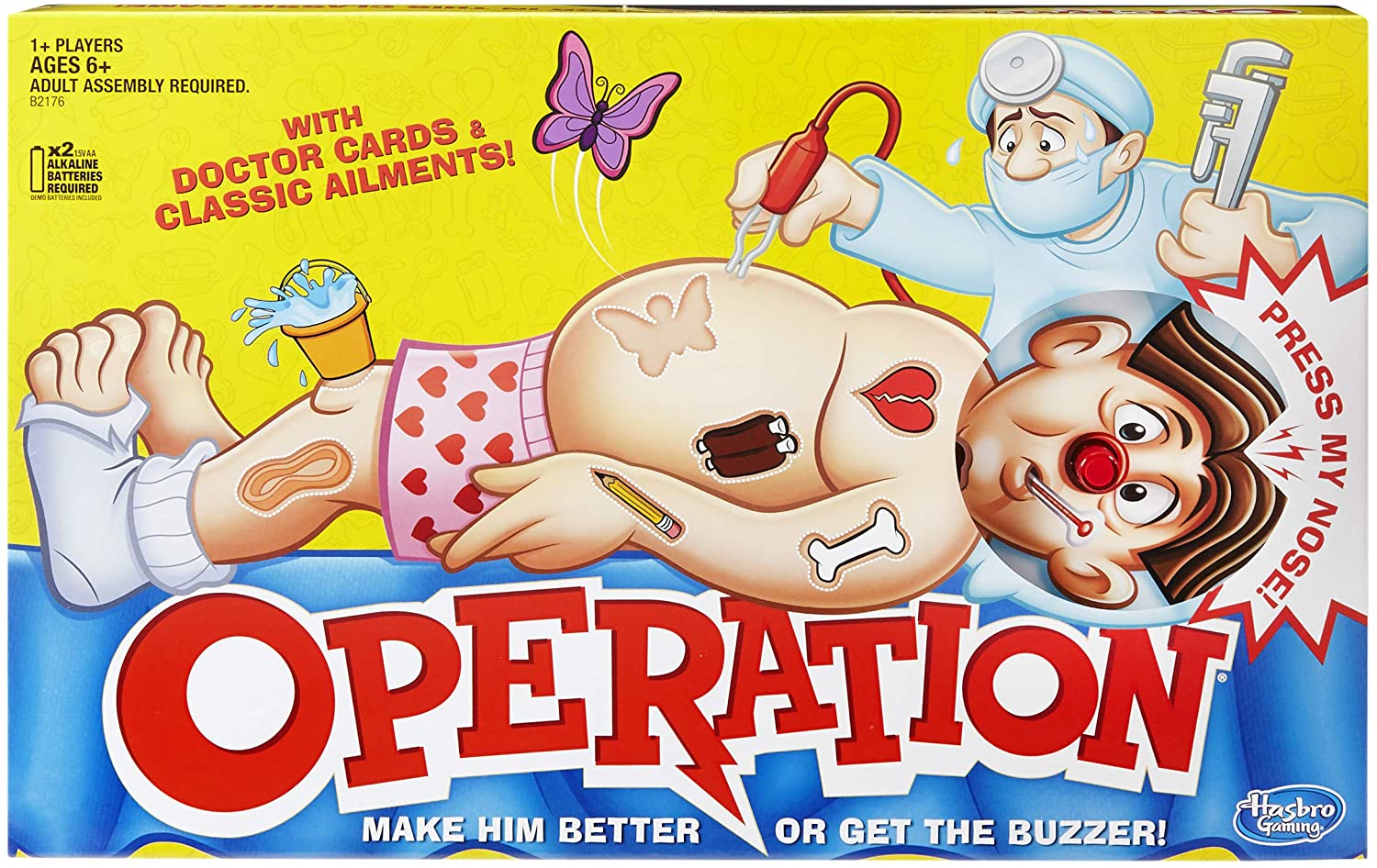 Hasbro Gaming Classic Operation Game - for Ages 6 Years and up