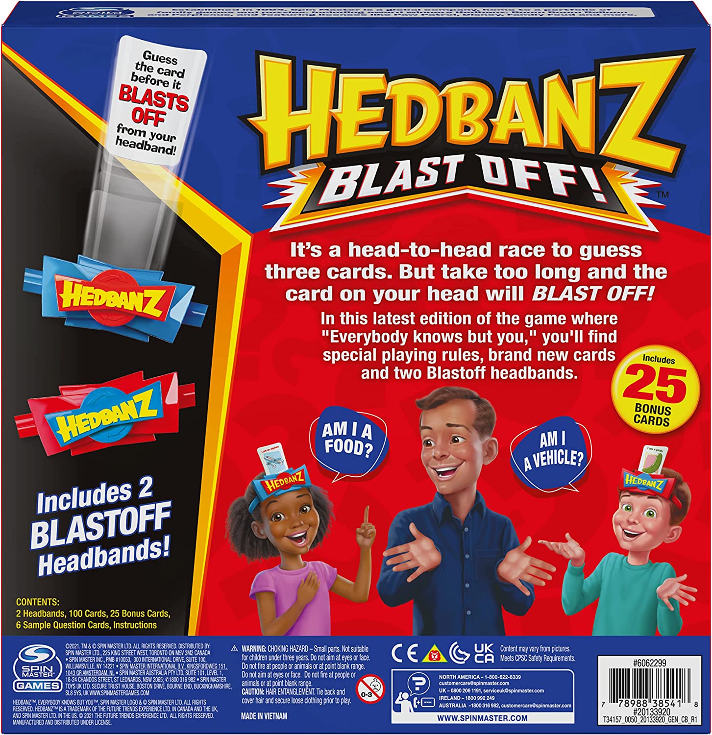 Hedbanz Blast Off! Guessing Board Game