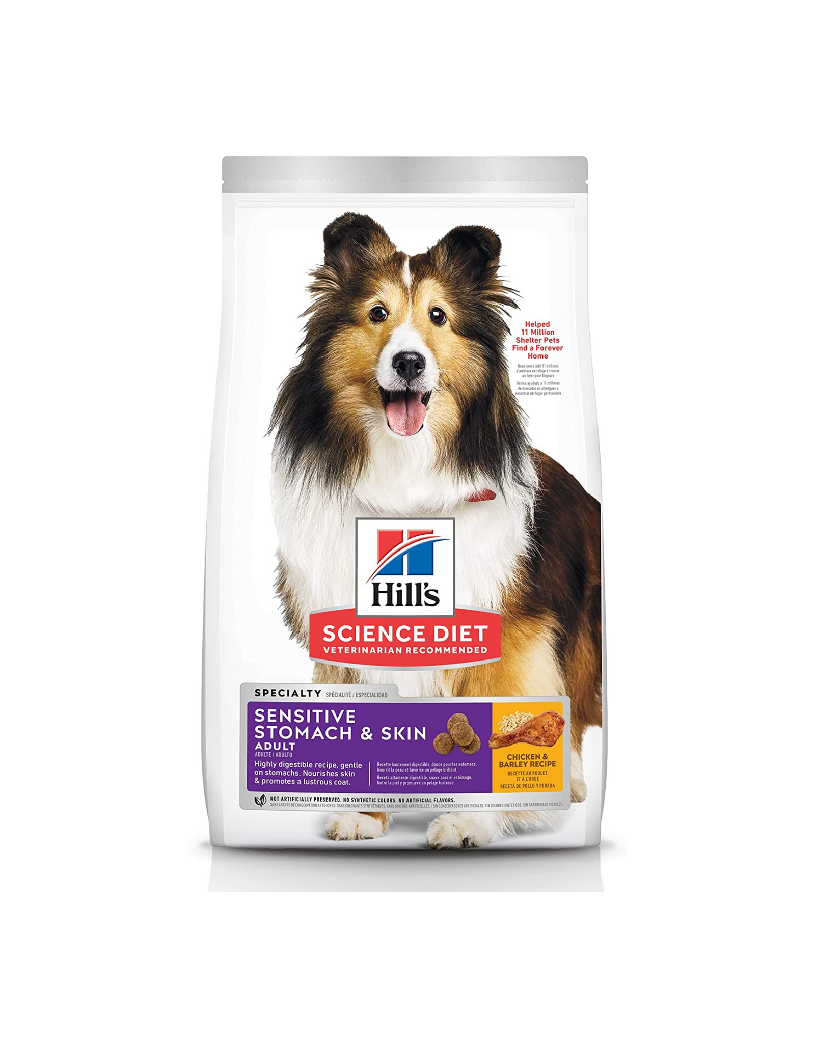 Hill's Science Diet Dog Food, Sensitive Stomach & Skin, Chicken & Barley Recipe, 4 lb. - for Adult
