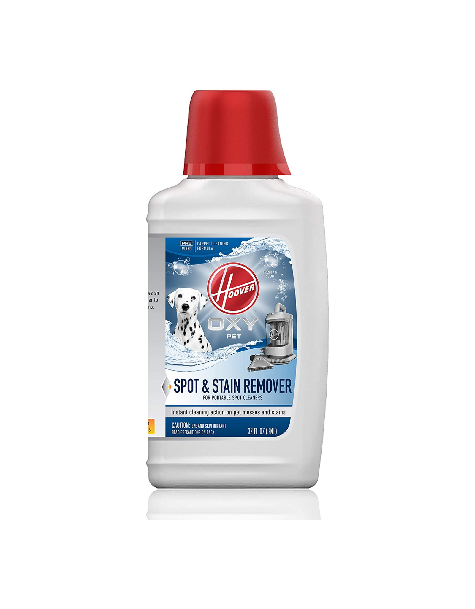 Hoover Oxy Premixed Spot Cleaner Solution AH30941, Spot & Stain Remover, 32 fl oz, White