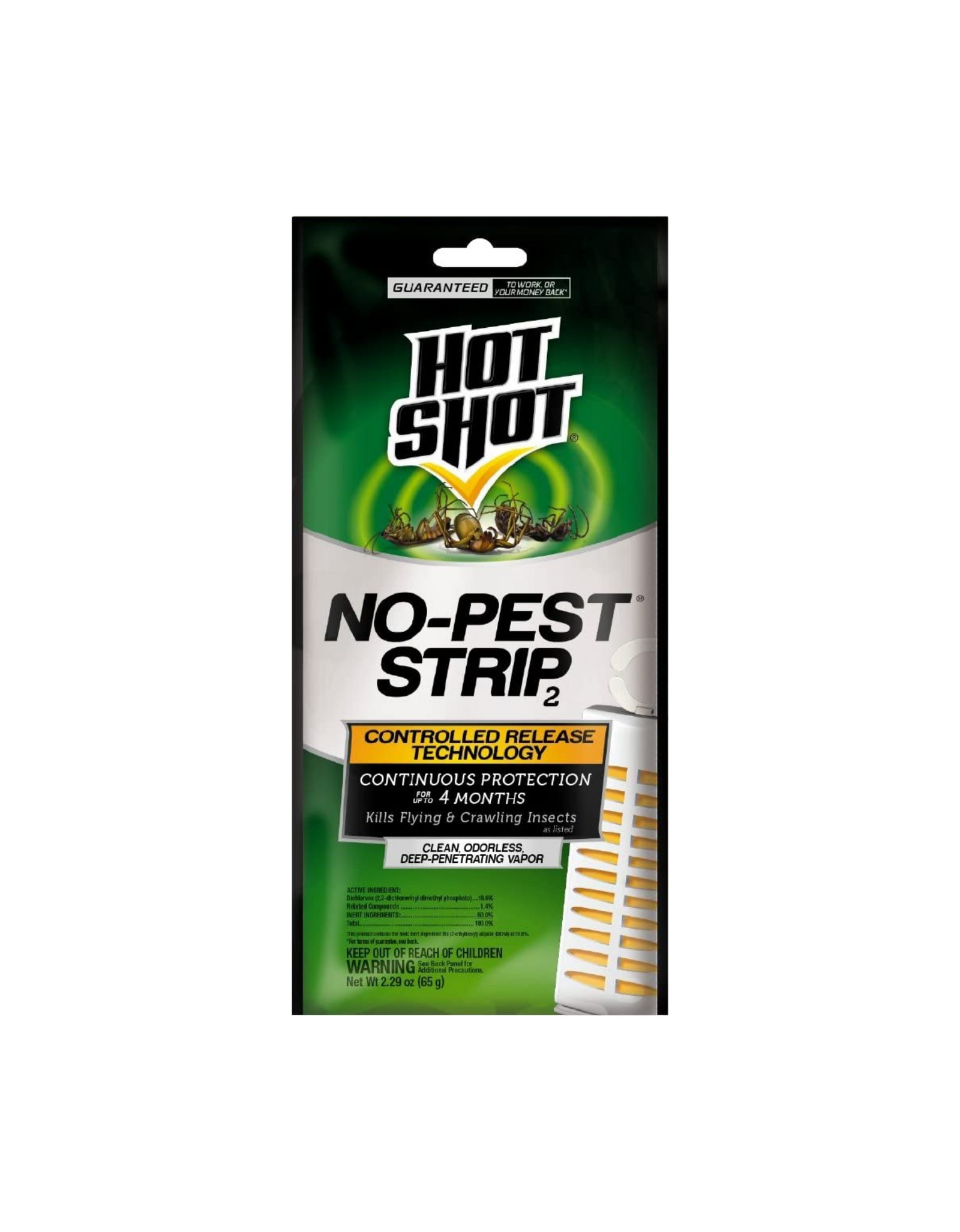 Hot Shot 100046114 No-Pest Strip, 2.29 oz, Pack of 1