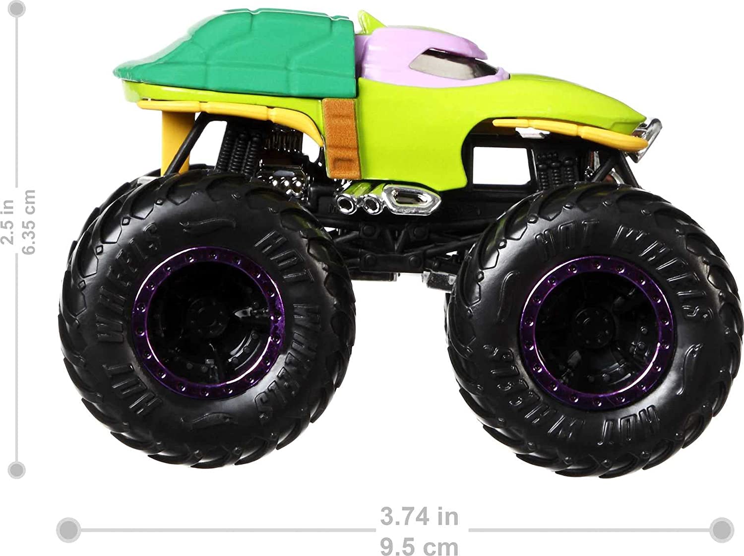 Hot Wheels Monster Trucks 1:64 Scale 2-Packs, with Giant Wheels and for Ages 3 Years Old & Older (Decorations May Vary)