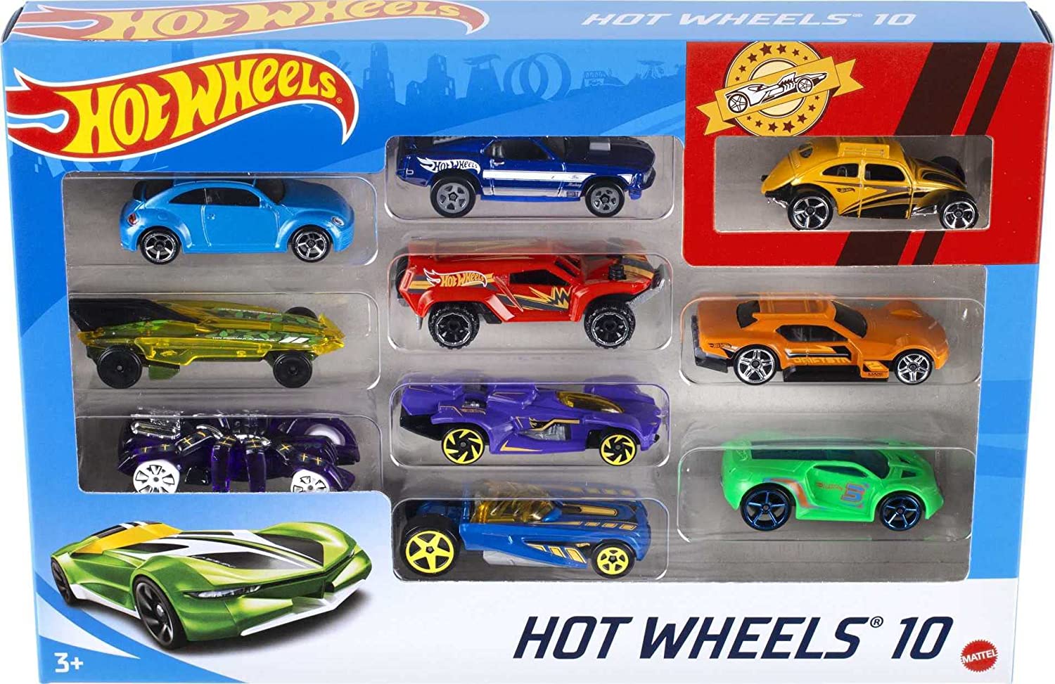 Hot Wheels, 10 Pack (Styles May Vary)