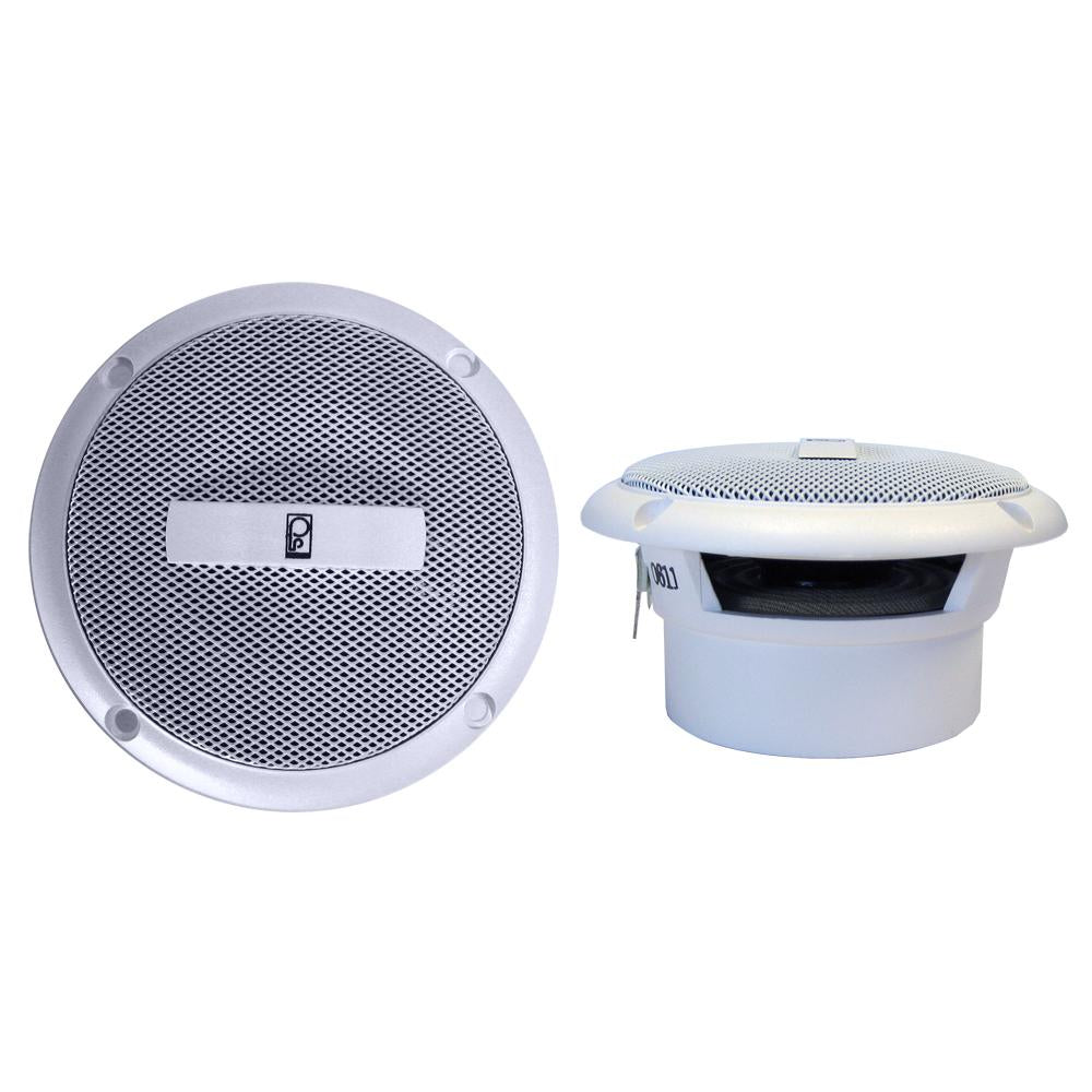 Poly-Planar 3" Round Flush-Mount Compnent Speakers - (Pair) White