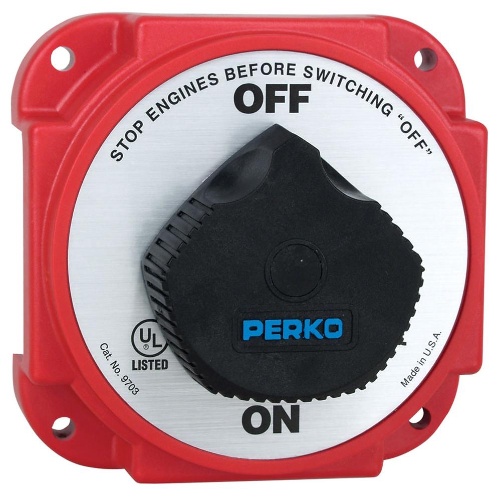 Perko 9703DP Heavy Duty Battery Disconnect Switch w- Alternator Field Disconnect