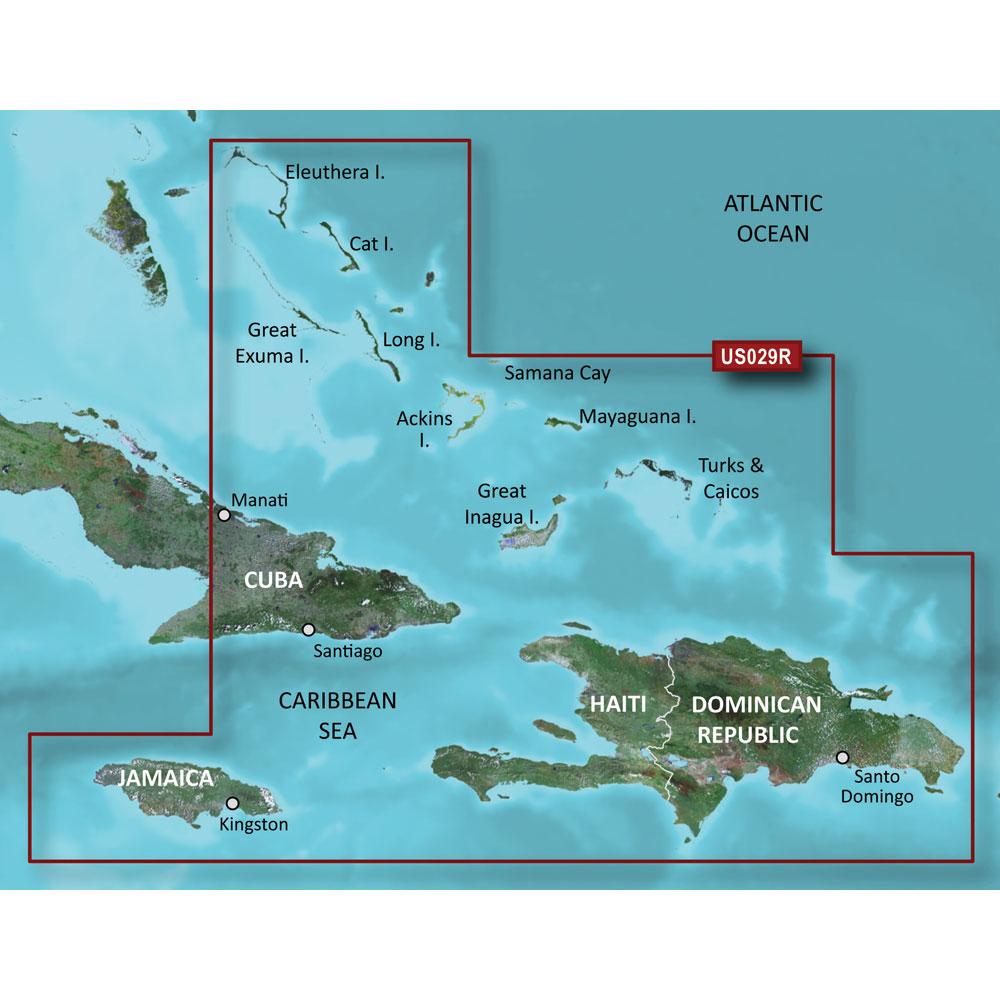 Garmin BlueChart® g3 HD - HXUS029R - Southern Bahamas - microSD™-SD™