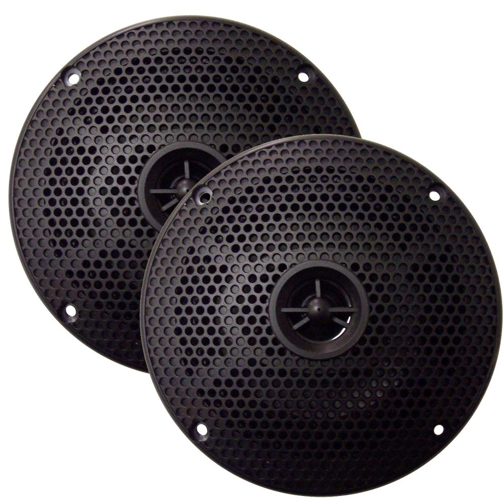 SeaWorthy 5" Round 2-Way Speakers - 75W - Black
