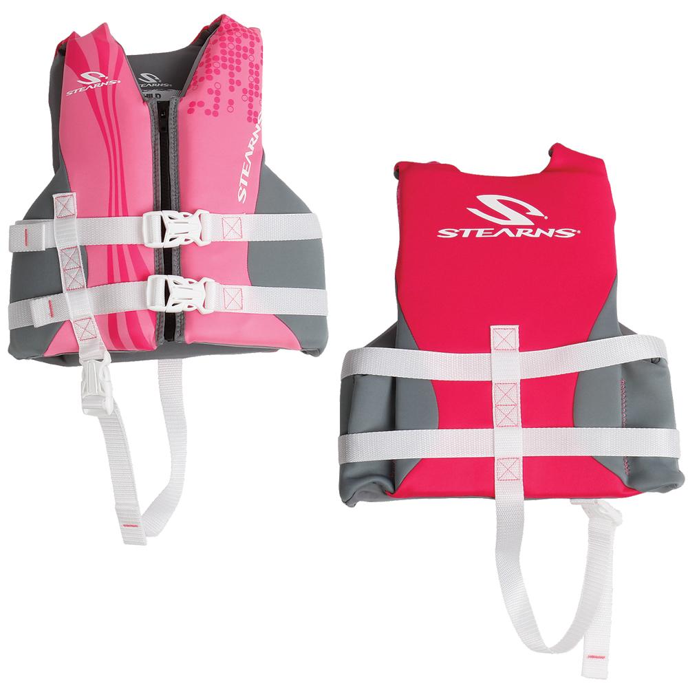 Stearns Child Hydroprene Vest Life Jacket - 30-50lbs - Pink
