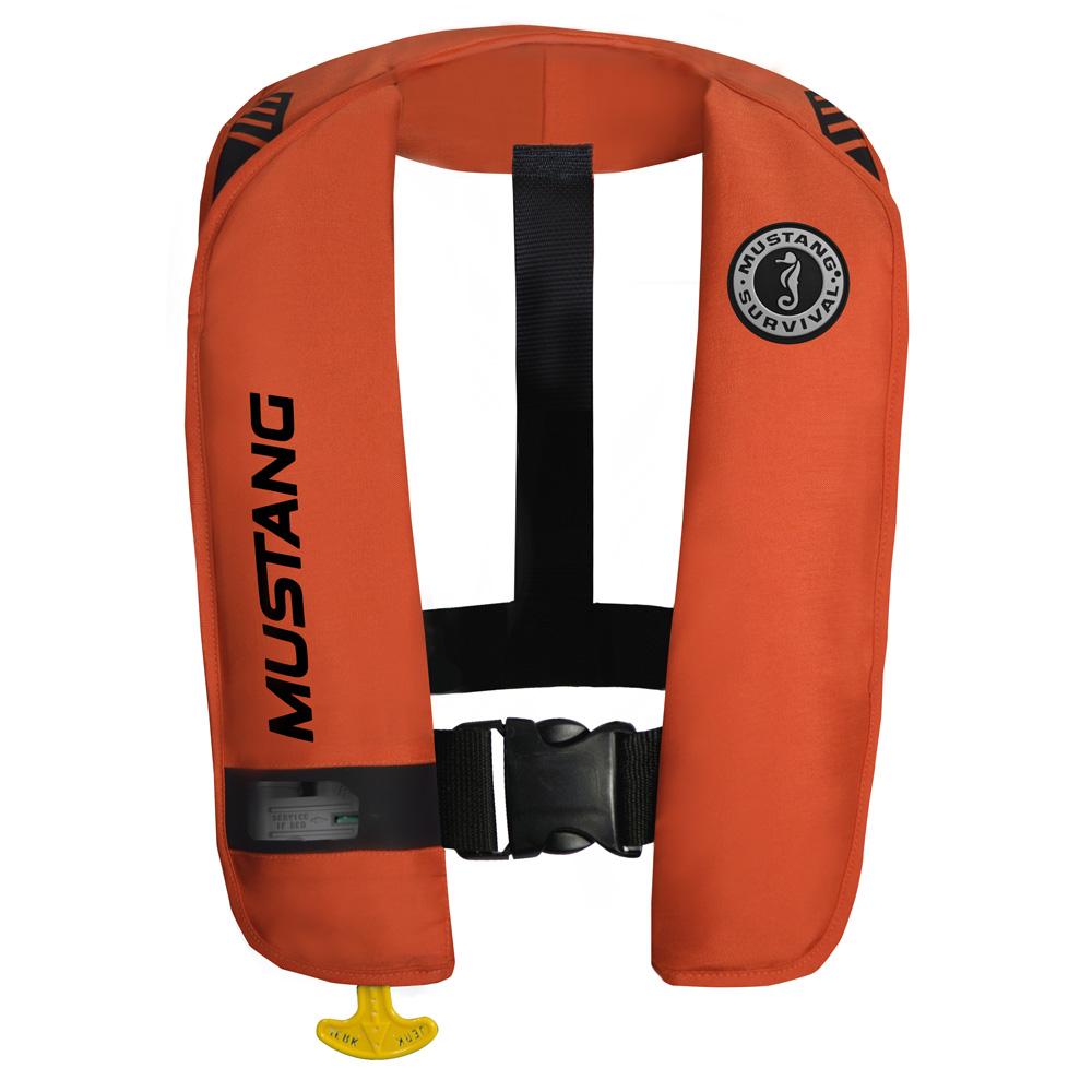 Mustang MIT 100 Inflatable Automatic PFD w-Reflective Tape - Orange