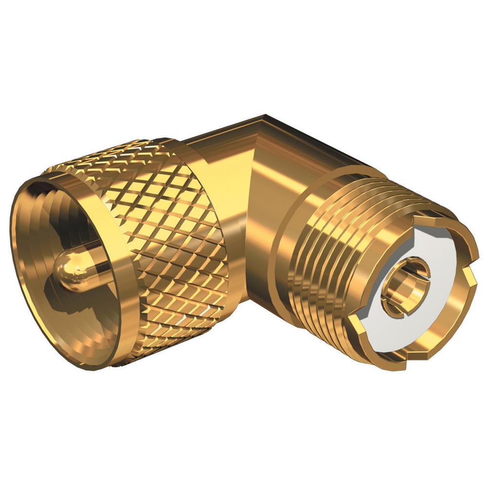 Shakespeare Right Angle Connector - PL-259 to SO-239 Adapter