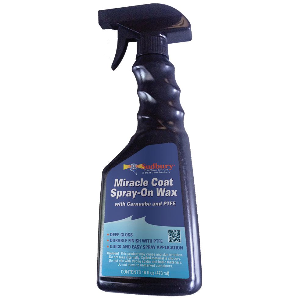 Sudbury Miracle Coat Spray-On Wax w-Carnauba & PTFE - 16oz Spray