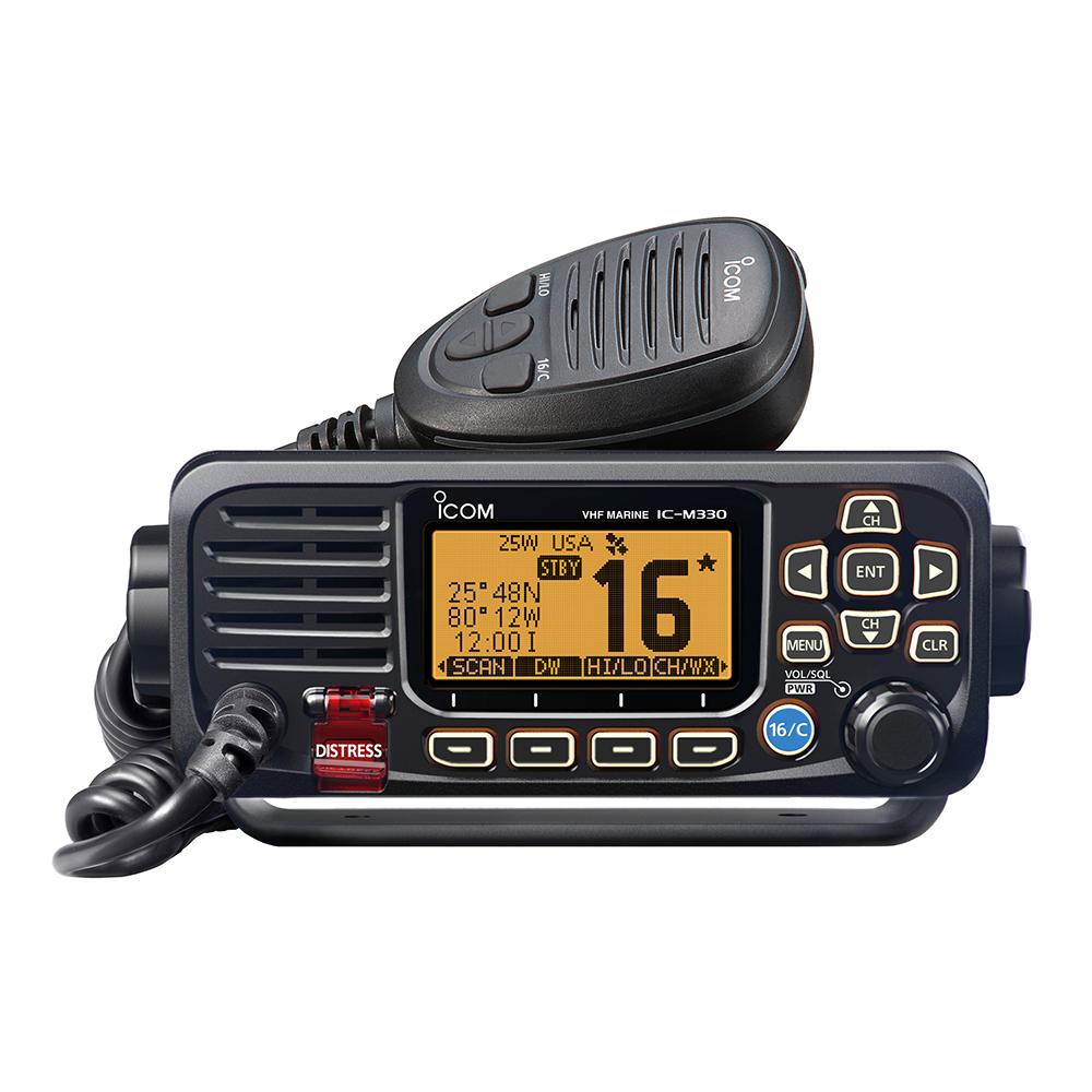 Icom M330 Compact VHF Radio w-GPS - Black