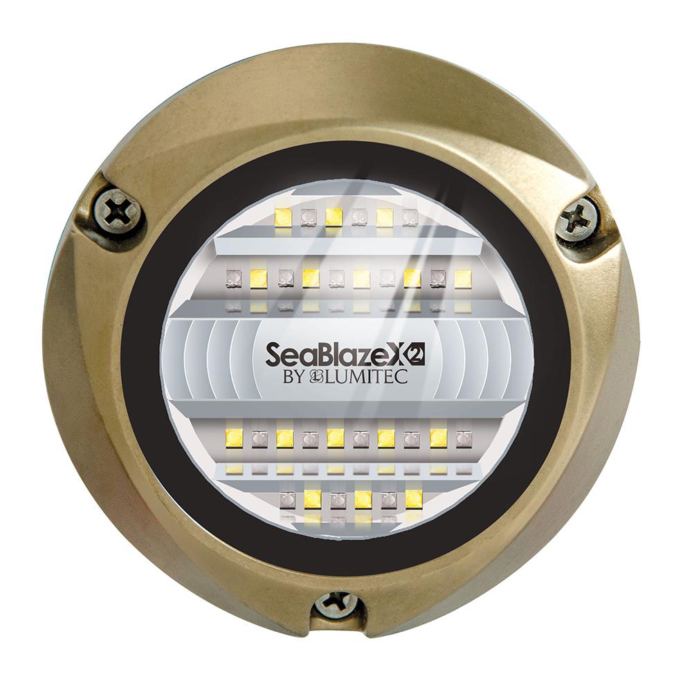 Lumitec SeaBlazeX2 LED Underwater Light - Dual Color - White-Blue