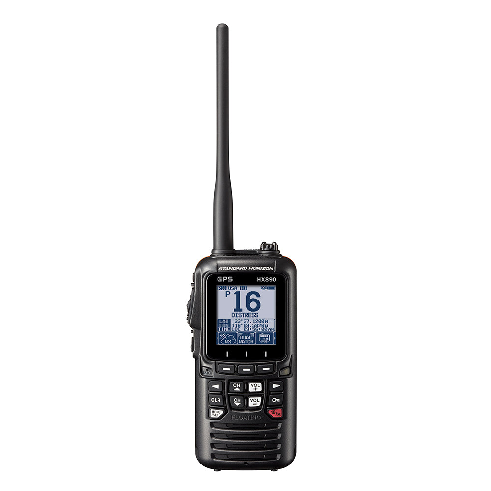 Standard Horizon HX890 Floating 6 Watt Class H DSC Handheld VHF-GPS - Black