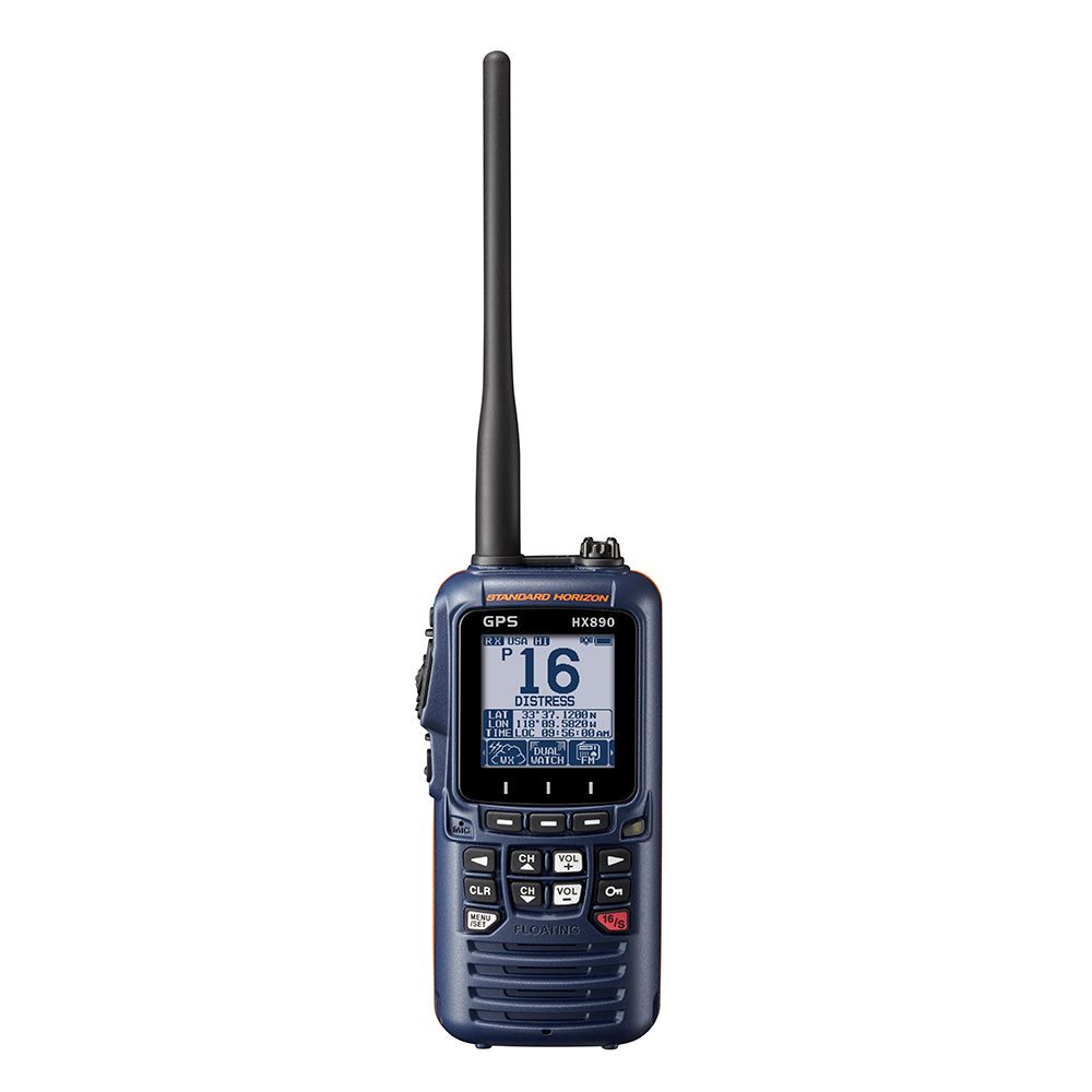 Standard Horizon HX890 Floating 6 Watt Class H DSC Handheld VHF-GPS - Navy Blue