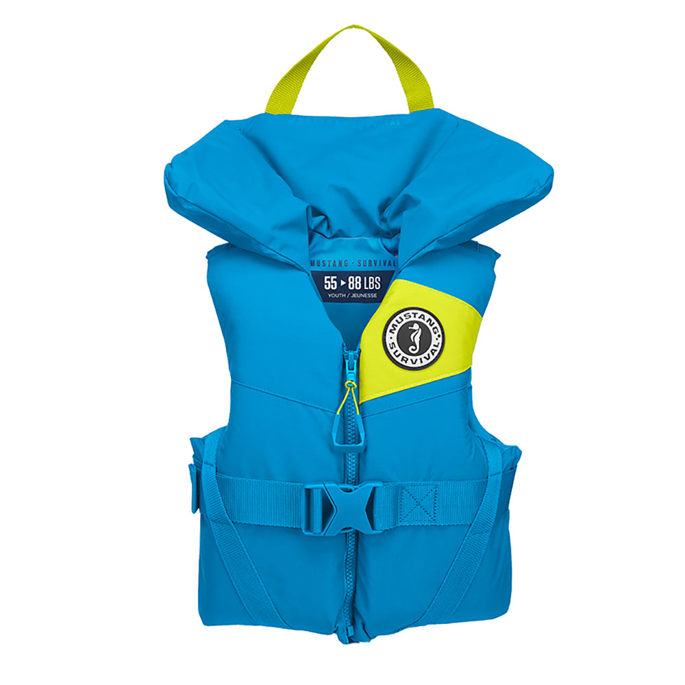 Mustang Lil' Legends 100 Youth Foam PFD - 55-88lbs - Azure Blue