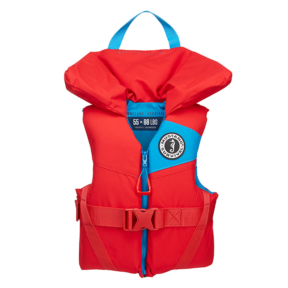 Mustang Lil' Legends 100 Youth Foam PFD - 55-88lbs - Imperial Red