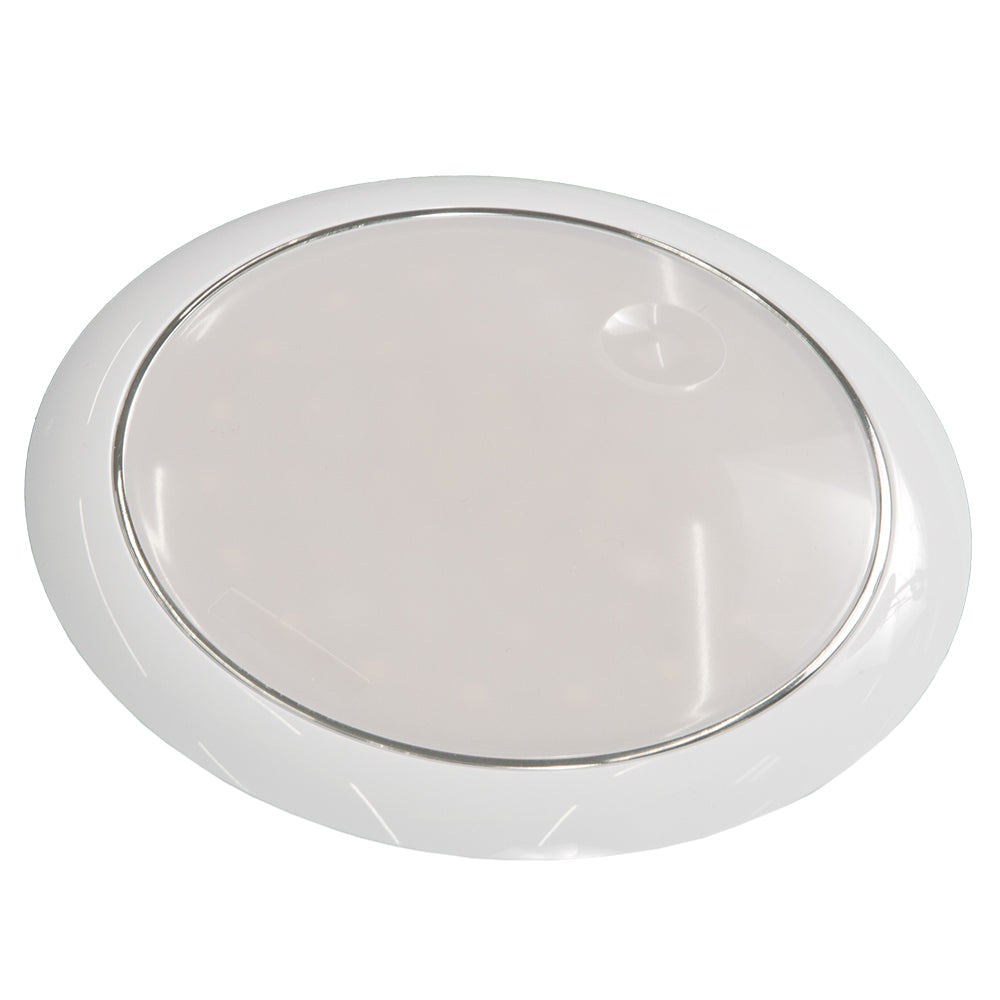 Innovative Lighting 5" Round 42 Cool White LED w-Touch Switch - White Bezel - 12-24V