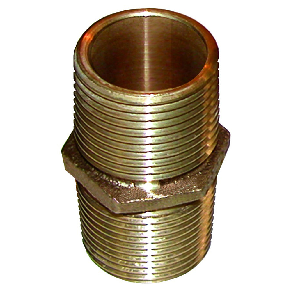GROCO Bronze Pipe Nipple - 1-1-4" NPT