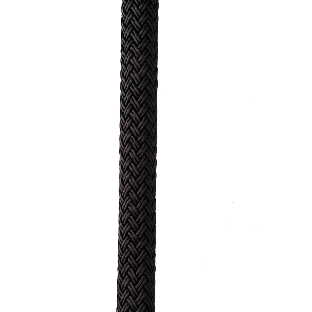 New England Ropes 1-2" X 25' Nylon Double Braid Dock Line - Black