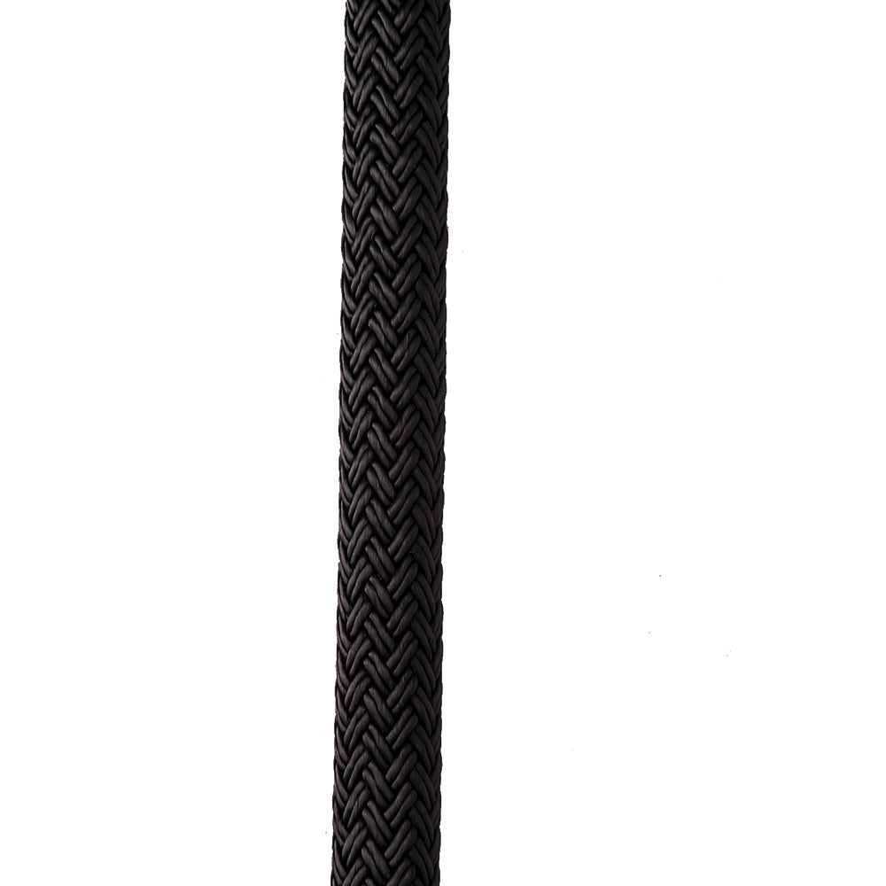 New England Ropes 1-2" X 35' Nylon Double Braid Dock Line - Black