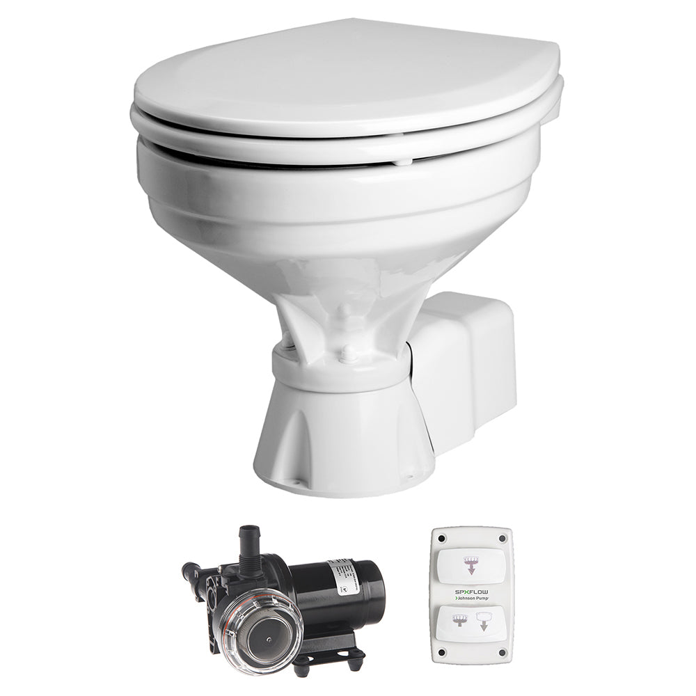 Johnson Pump AquaT Toilet Electric Comfort - 12V w-Pump