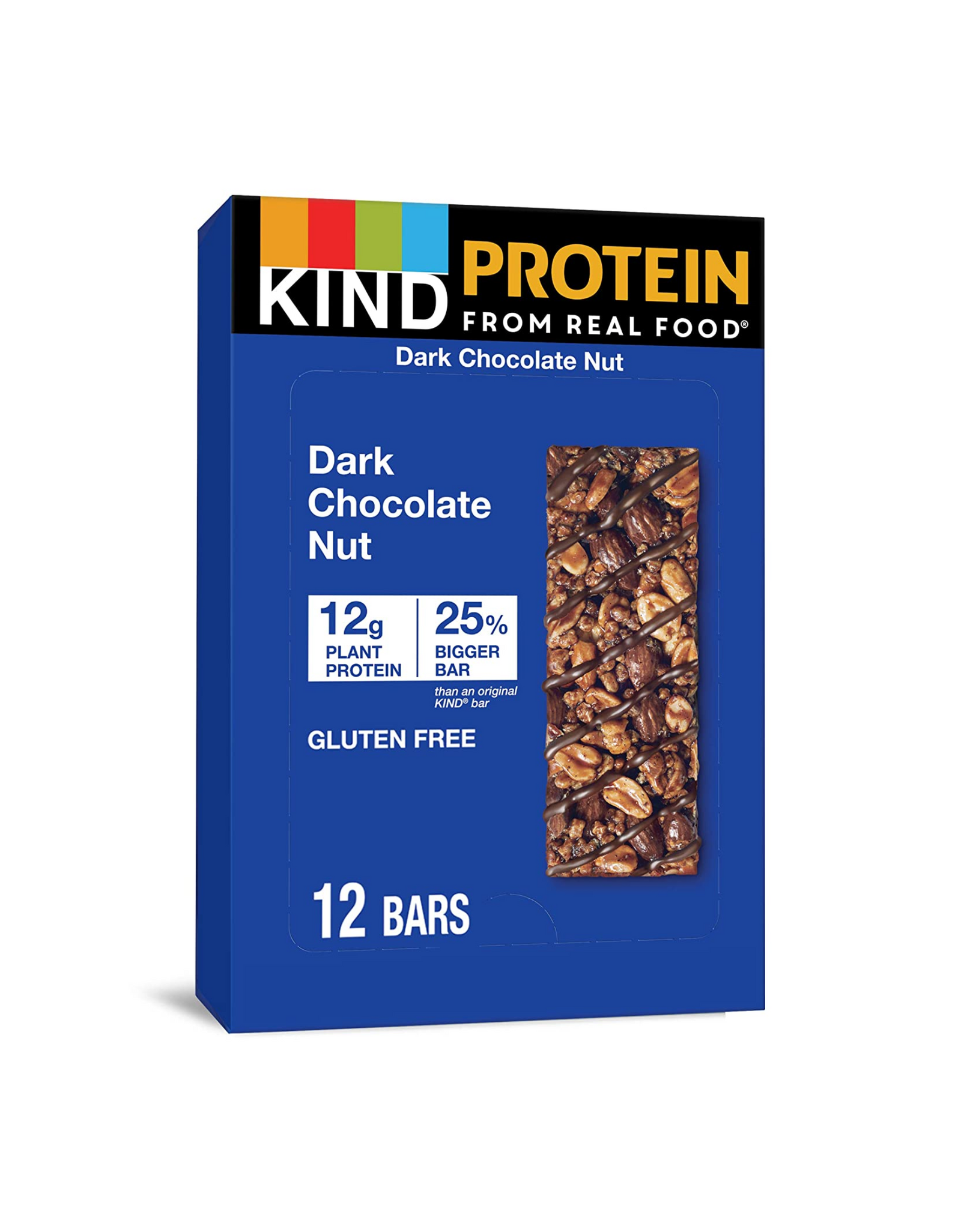 KIND Protein Bars, Double Dark Chocolate Nut, Gluten Free, 12g Protein, 1.76 oz, 12 Ct