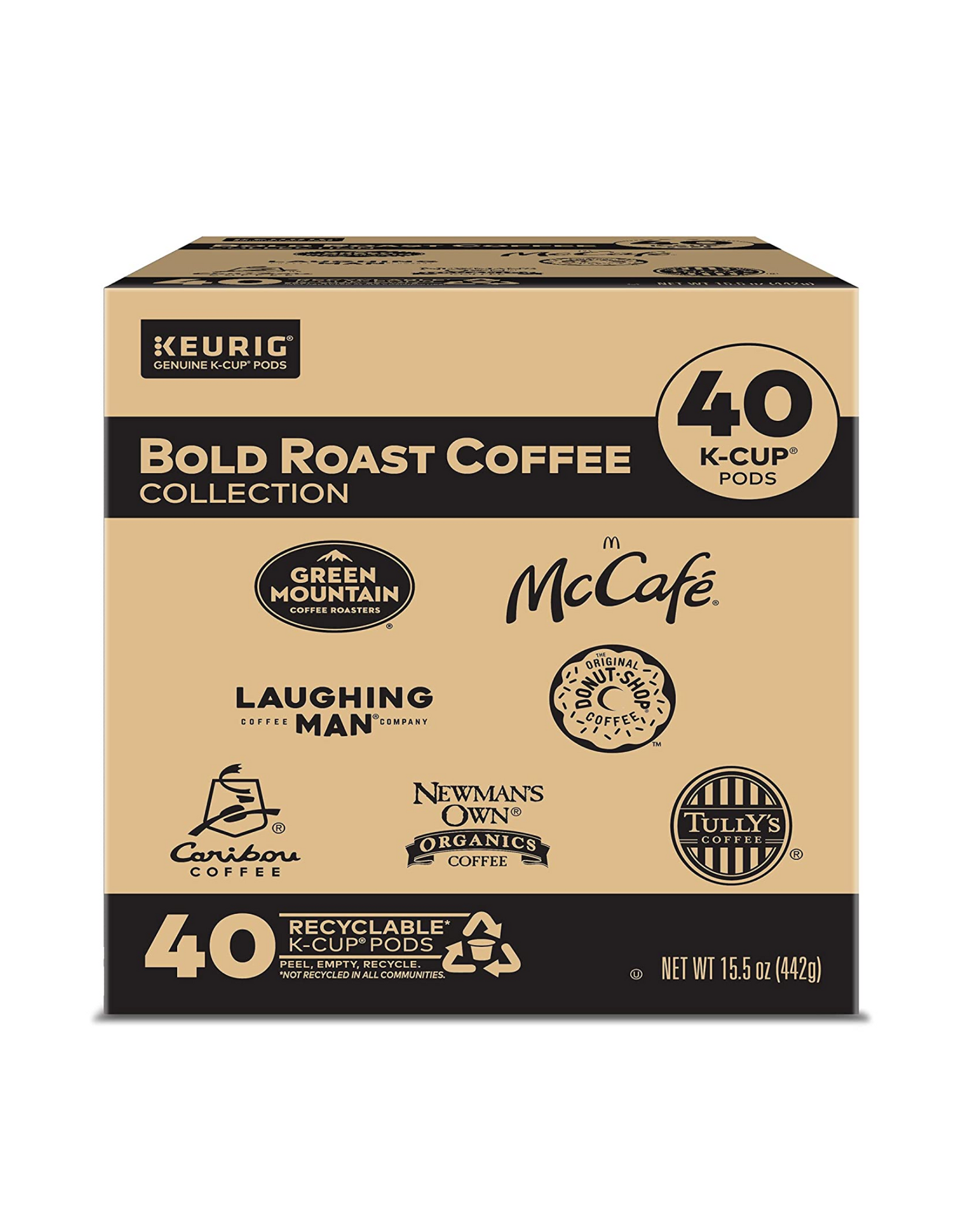 Keurig Bold Roast Coffee Collection Variety Pack, 40 Ct